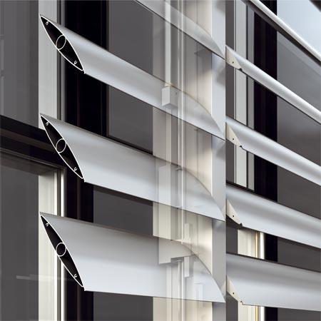 persiane per il controllo ombreggiamento