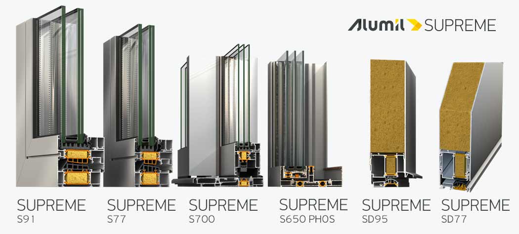 serramenti in alluminio supreme alumil