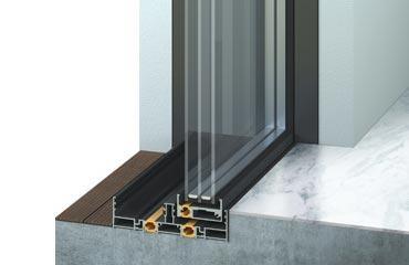 scorrevoli in alluminio minimali alto isolamento termico Alumil Supreme S600